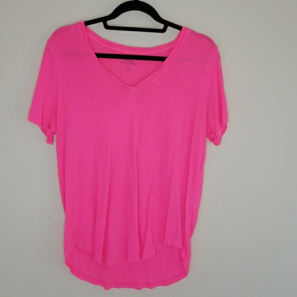 Polo hot pink tee